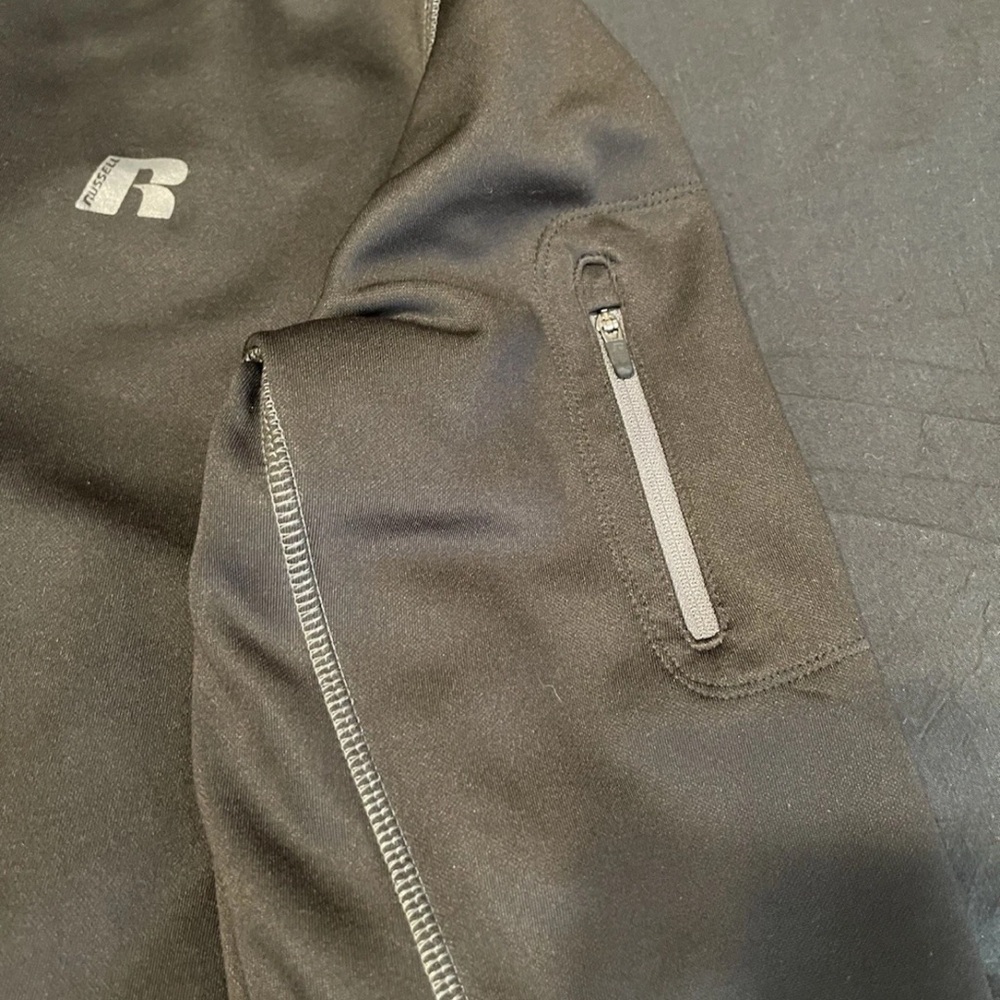 Russell Athletic Hoodie Size Medium Solid Black - Picture 3 of 6